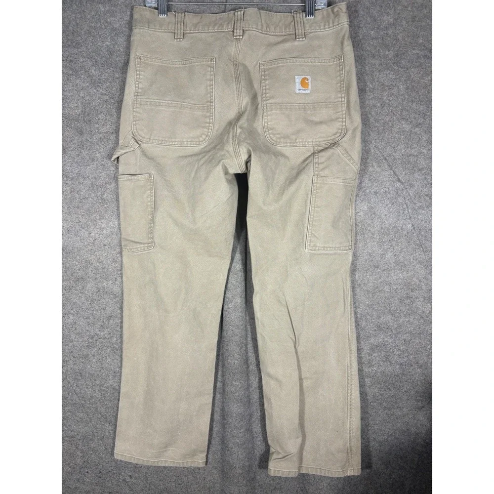Carhartt Rugged Flex Relaxed Fit Duck Utility Work Pants Tan BN3279-M 34x30
